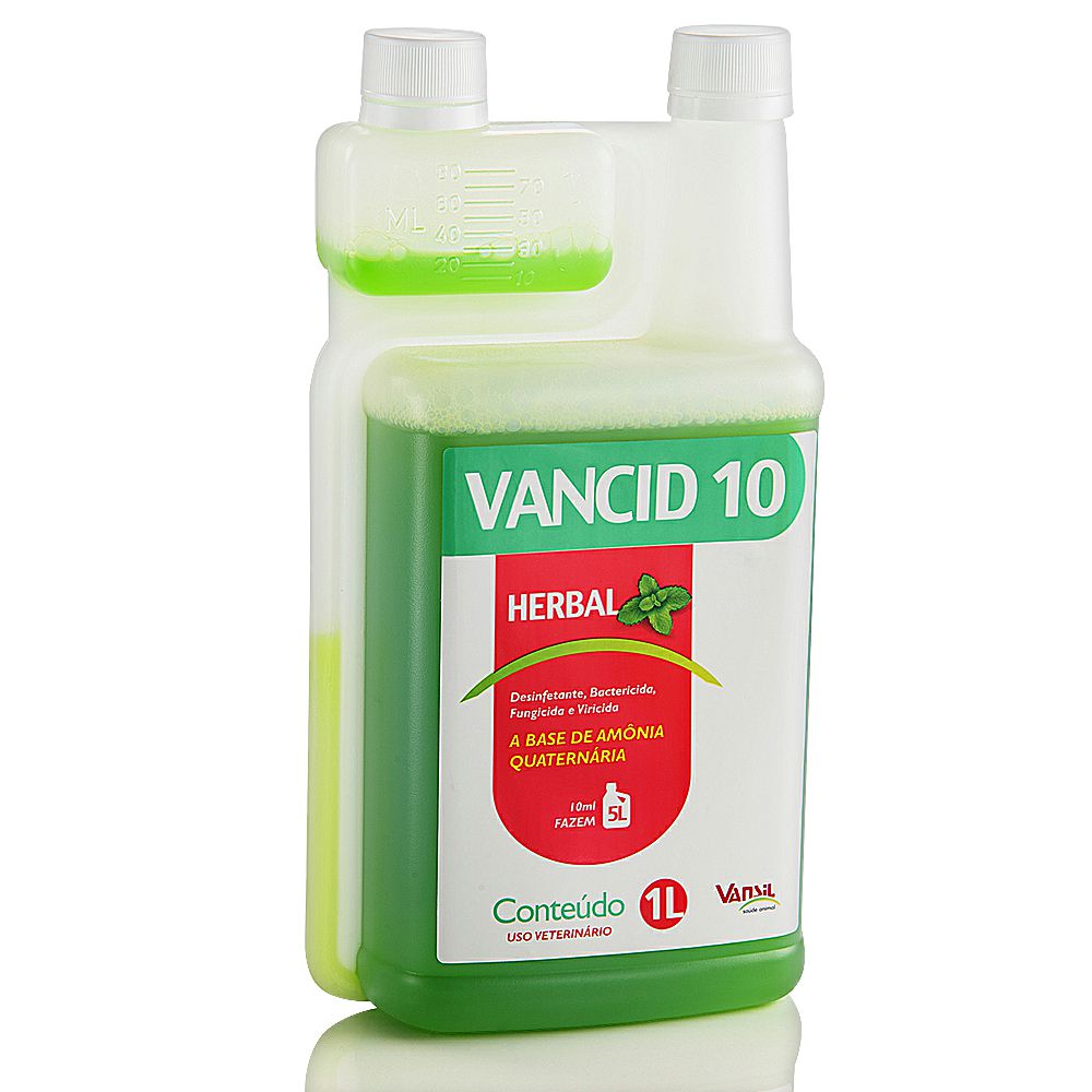 Vancid 10 Desinfetante Fungicida 1L - Vansil - Imbatível Pet - O Shopping  do seu melhor amigo!|Produtos para cães, gatos e outros pets|Medicamentos  Veterinários