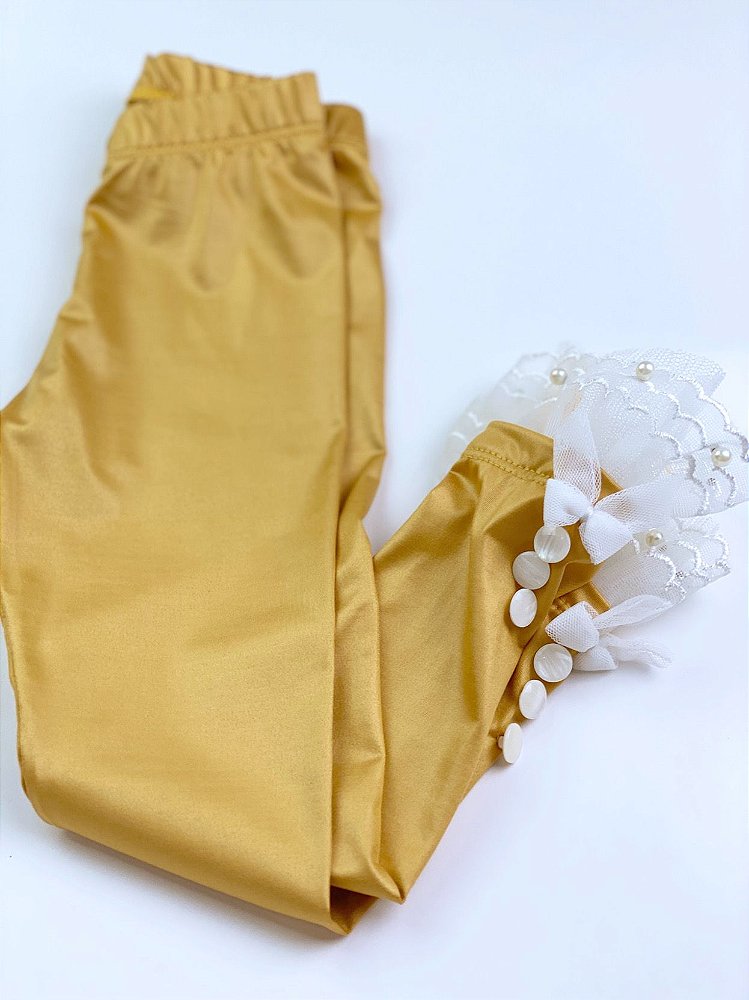 calça mostarda infantil