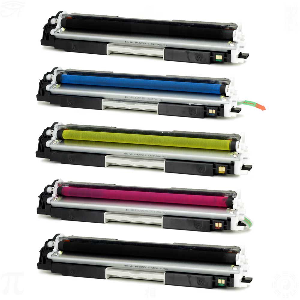 Toner para HP CP1025 CMYK + Toner HP Toner, Tinta, Toner Refil e Tinta para