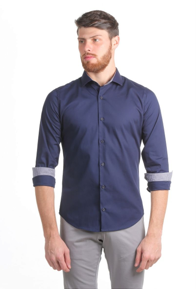 camisa social super slim fit