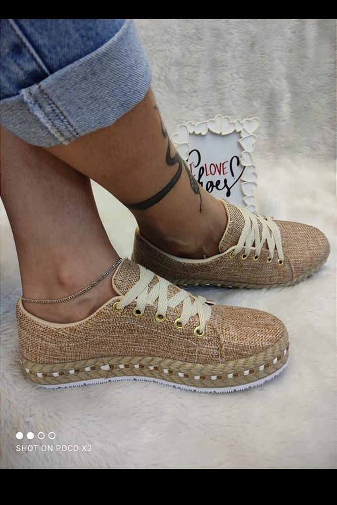 Tênis Bia Flatform Palha | Anacapri
