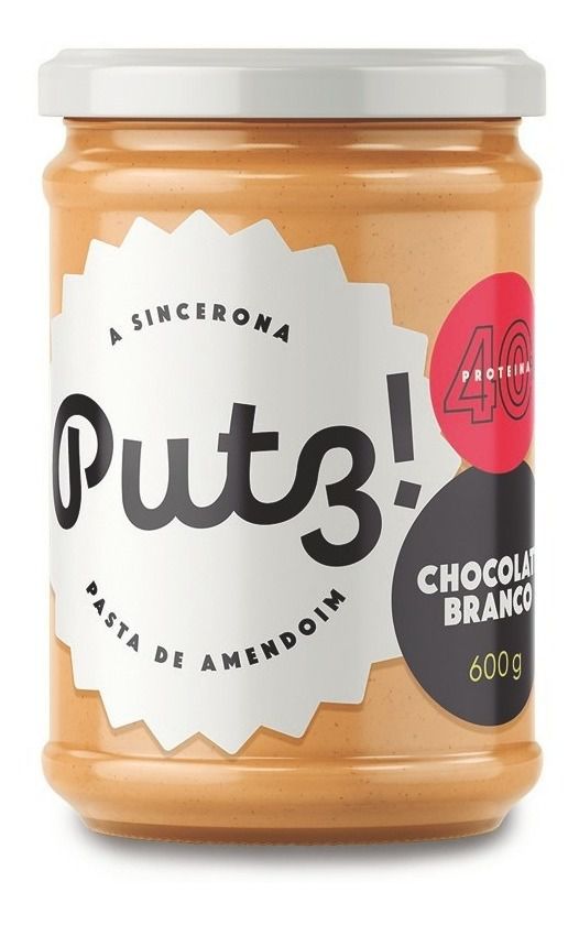 Putz Pasta De Amendoim Chocolate Branco 600g Sem Açúcar - Fast