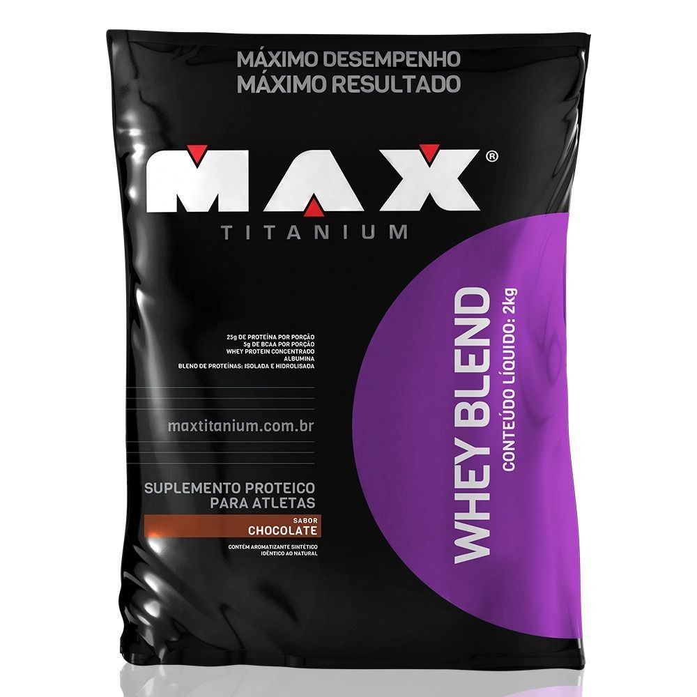 Whey Blend 2kg Max Titanium Mix Proteico Complex Protein - Fast Suplementos  importados e nacionais melhores preços e marcas