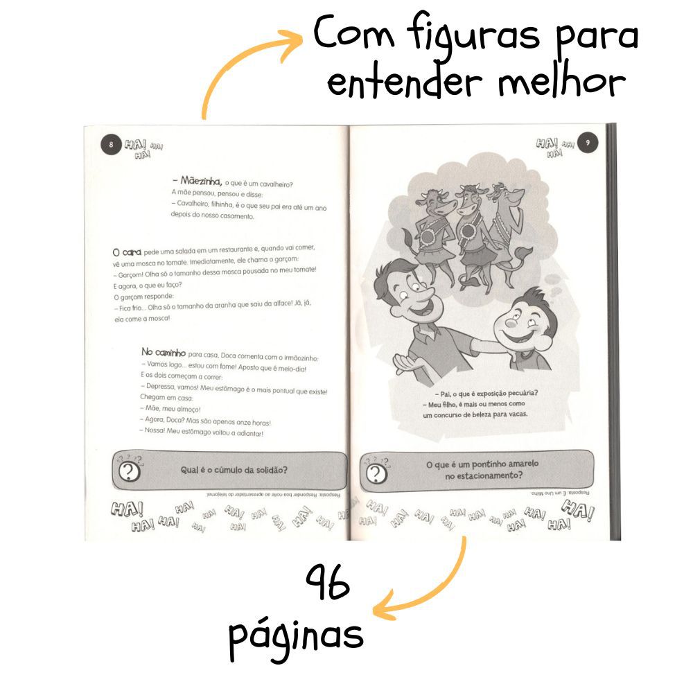Livro de piadas infantil para chorar de rir Poltrona Mágica
