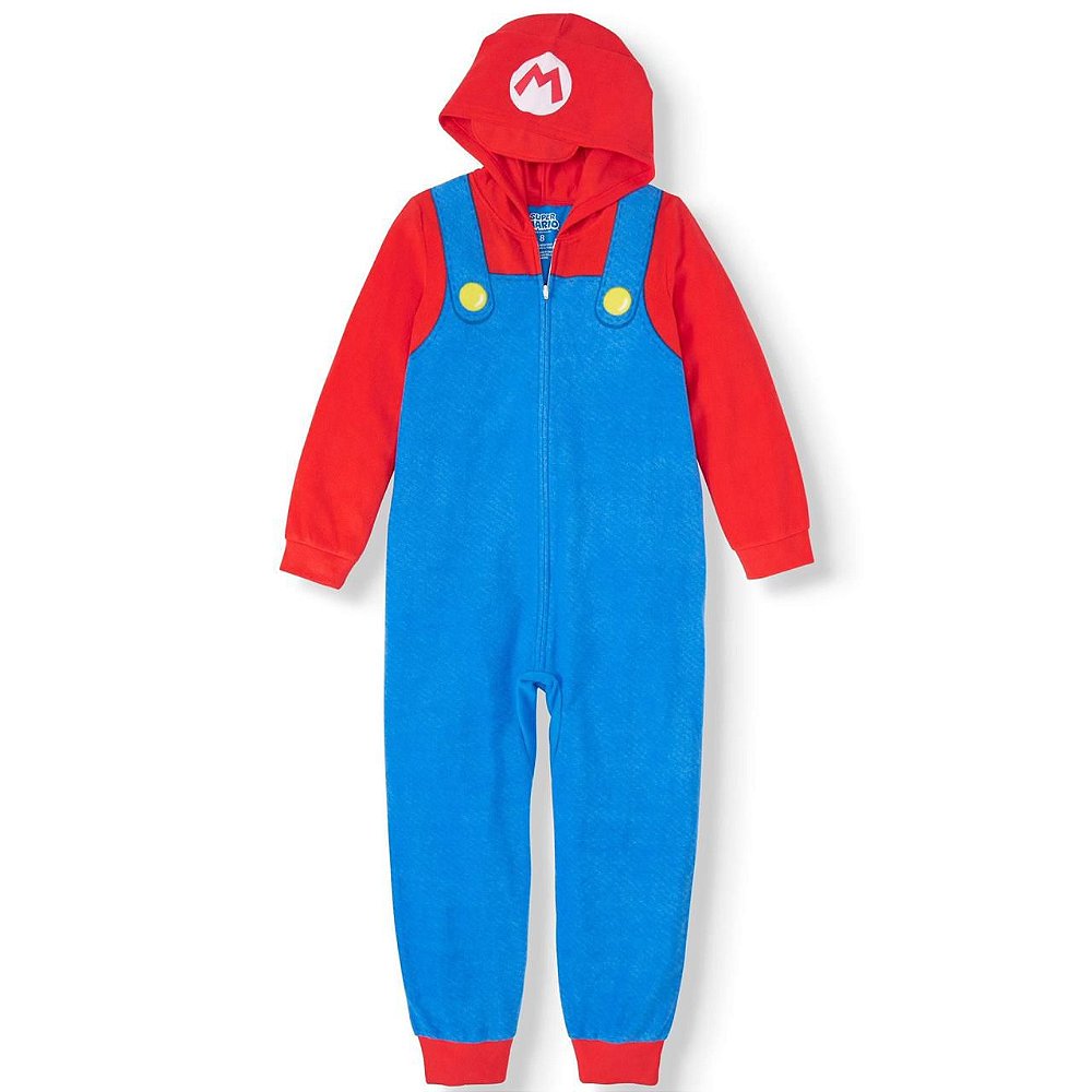 Pijama em Fleece com Capuz Mario Bros - Baby & Kids USA - Importados  infantis