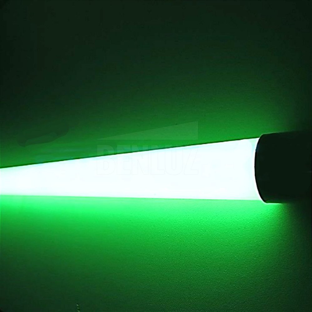 Lâmpada Tubular LED Verde 18W Fosco T8 1,20CM BENLUZ Especialistas