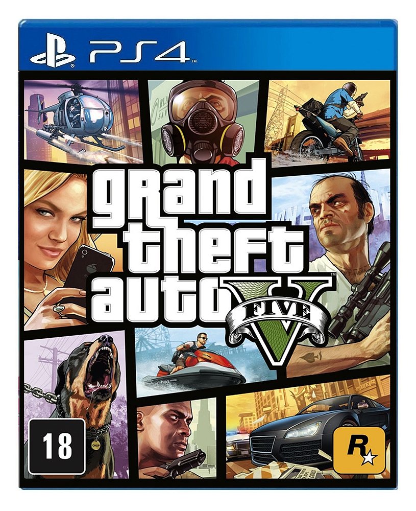 gentage Komedieserie squat Grand Theft Auto V - GTA para PS4 - Mídia Digital - Meu Shop MK