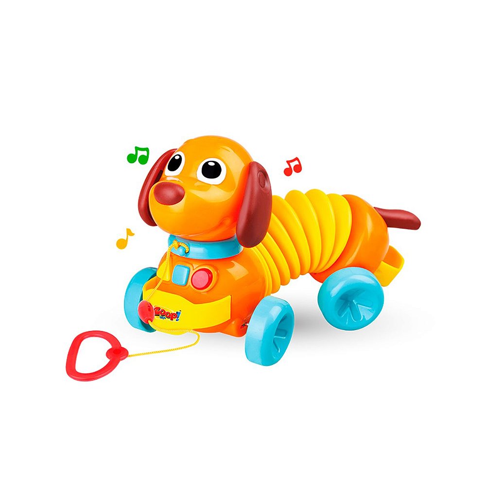 Cãozinho Totó Sanfona Musical Zoop Toys Brinquedo Bebê - Shop Macrozao
