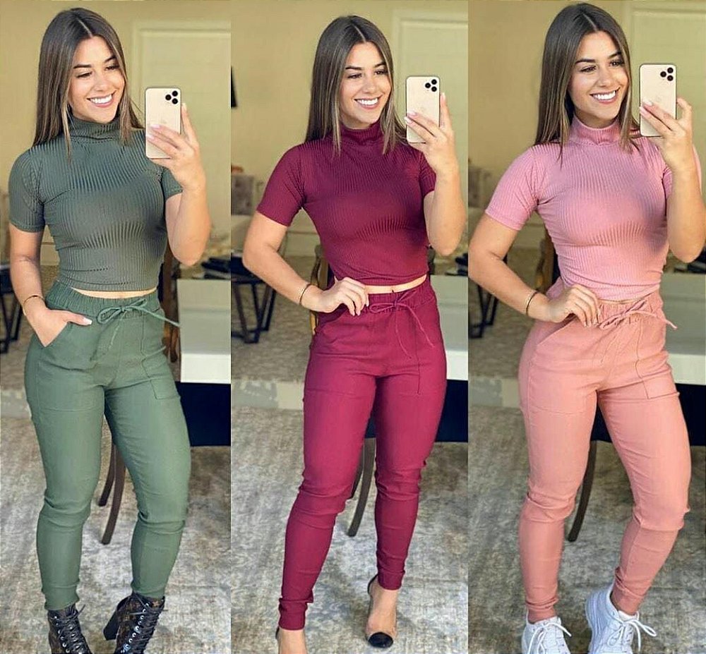 calça bengaline bordo