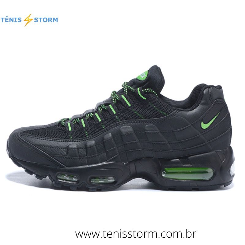 Nike Air 95 Preto e Verde - Tênis Storm