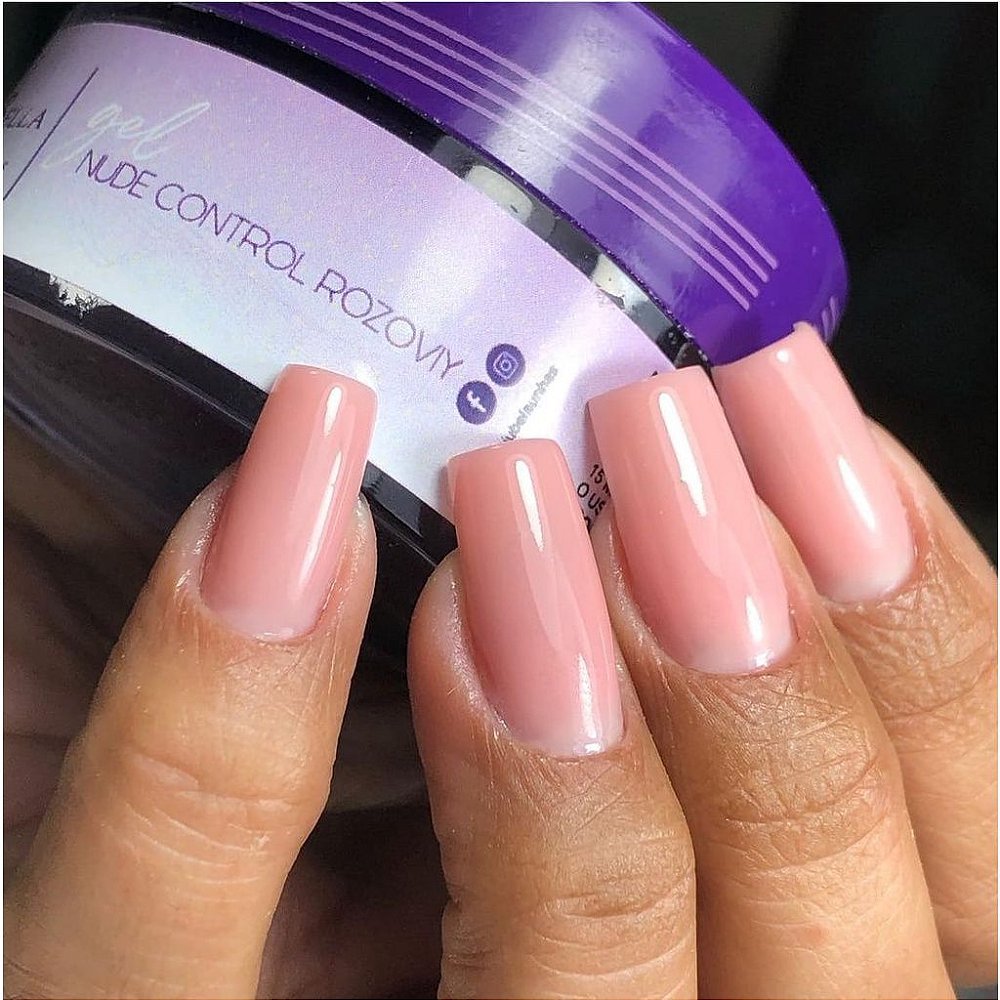 gel rozovy nude control piu bella 30g cat cosméticos tudo para unhas