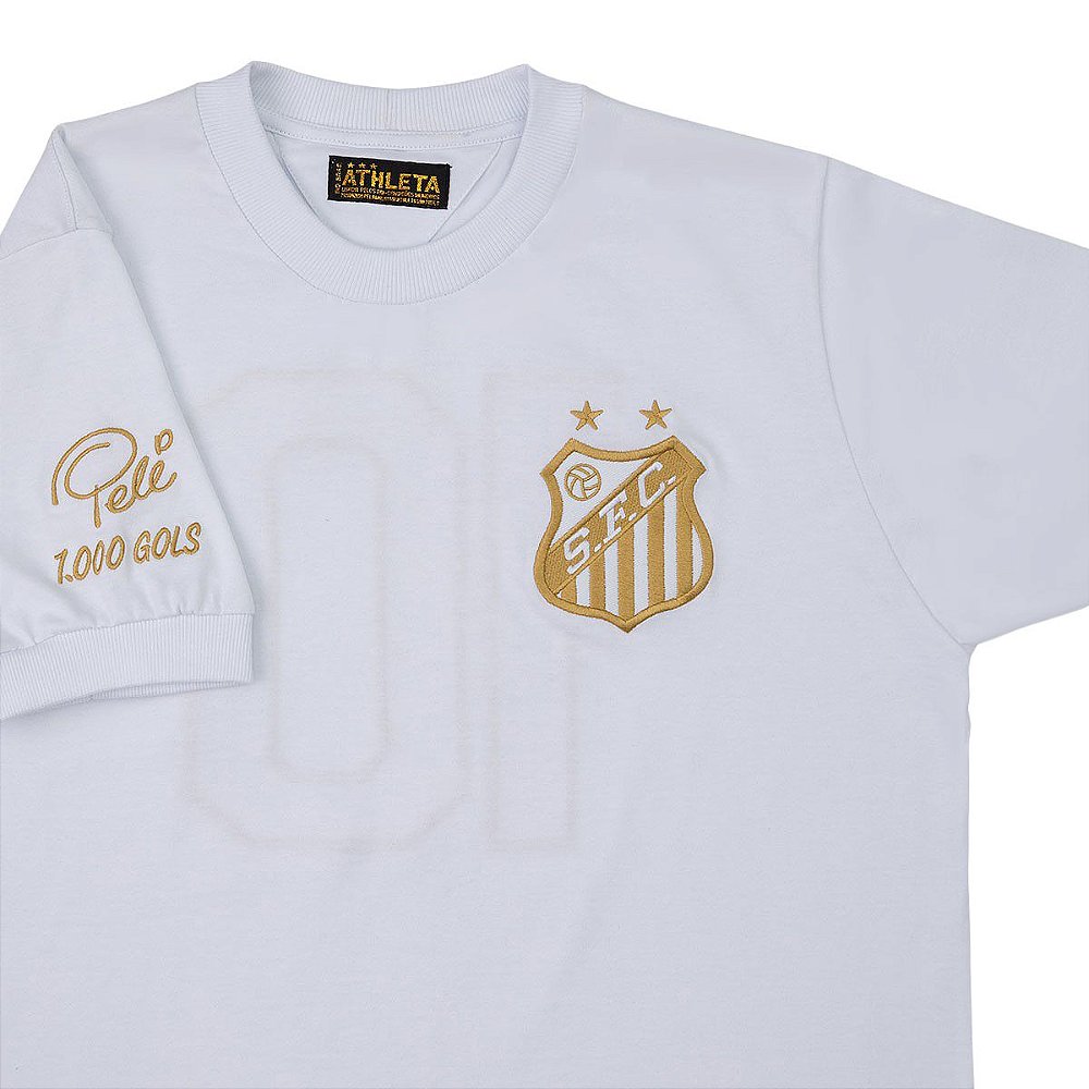 Camisa Athleta do Santos Comemorativa do Rei Pelé Branca Athleta Store