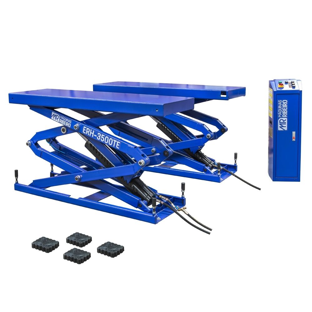 Elevador Automotivo Hidráulico Pantográfico 3500 Kg Monofásico 220V ...