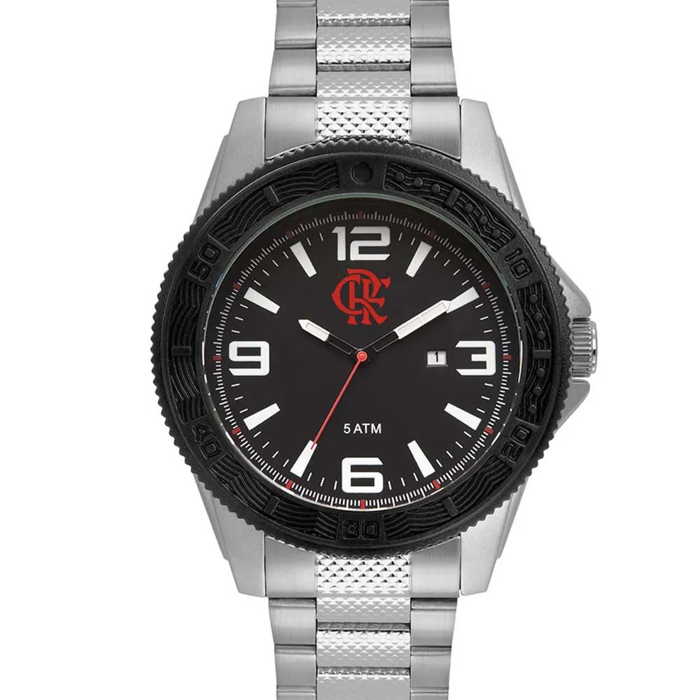Relógio Flamengo Technos Masculino Prata flaco2115kvp/3p - Ponto Mania | O  tempo todo com você!