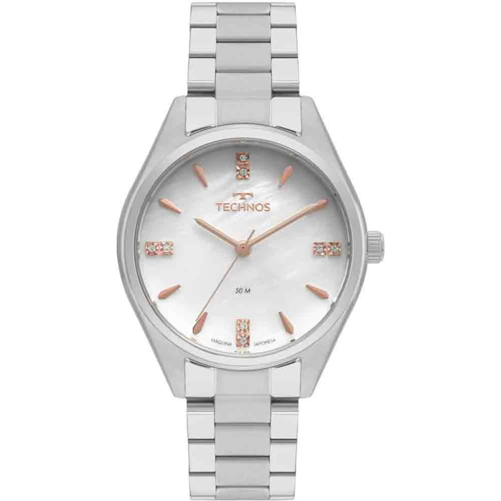Relógio prata feminino technos Clearance