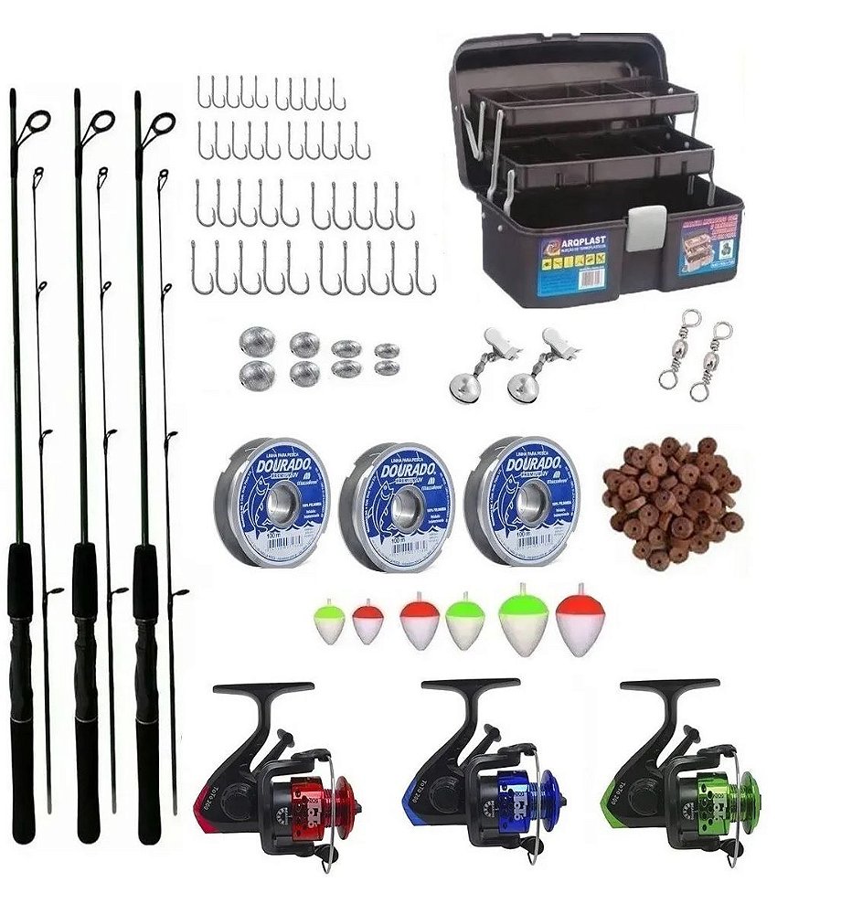 kit de pesca completo 10kg Summer Pesca e Camping