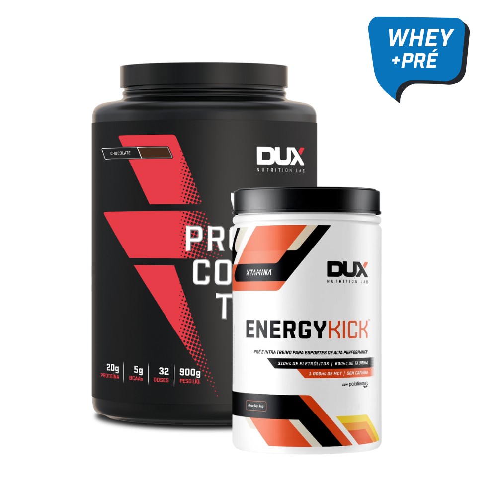 KIT DUX PERFORMANCE ENERGY KICK 1KG + DUX CONCENTRADO DUX 900G