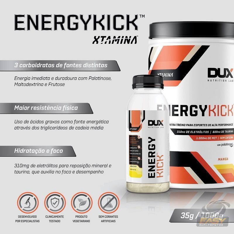 ENERGY KICK DUX NUTRITION 1KG Curitiba Nutrition Suplementos
