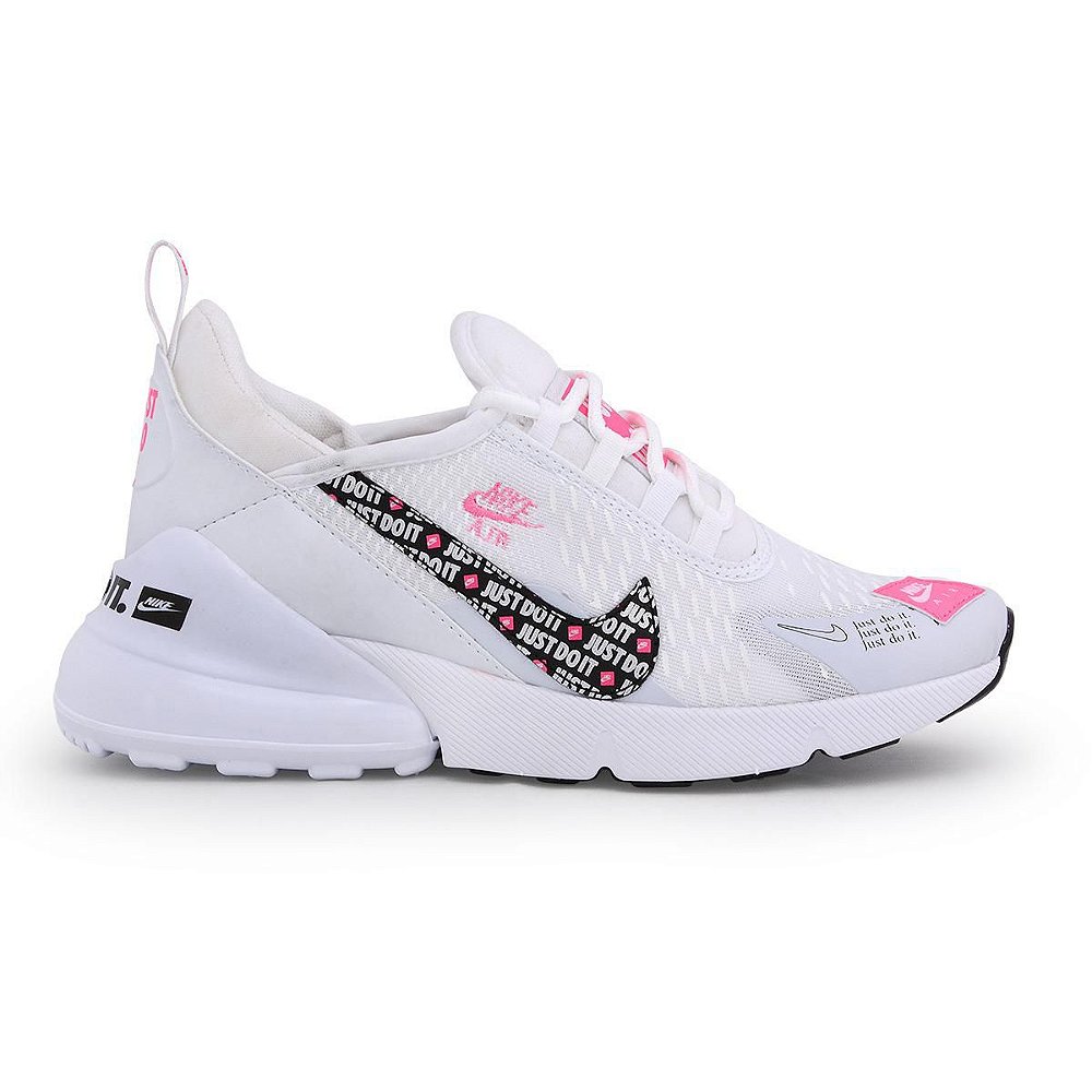 air max branco com rosa