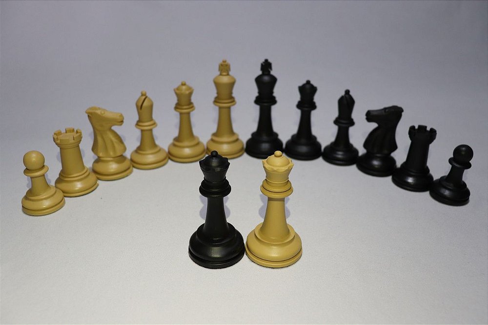 Peças de Xadrez Modelo Profissional com Dama Adicional Prof Ailton material de xadrez Peças de Xadrez Modelo Profissional com Dama Adicional Prof Ailton material de xadrez