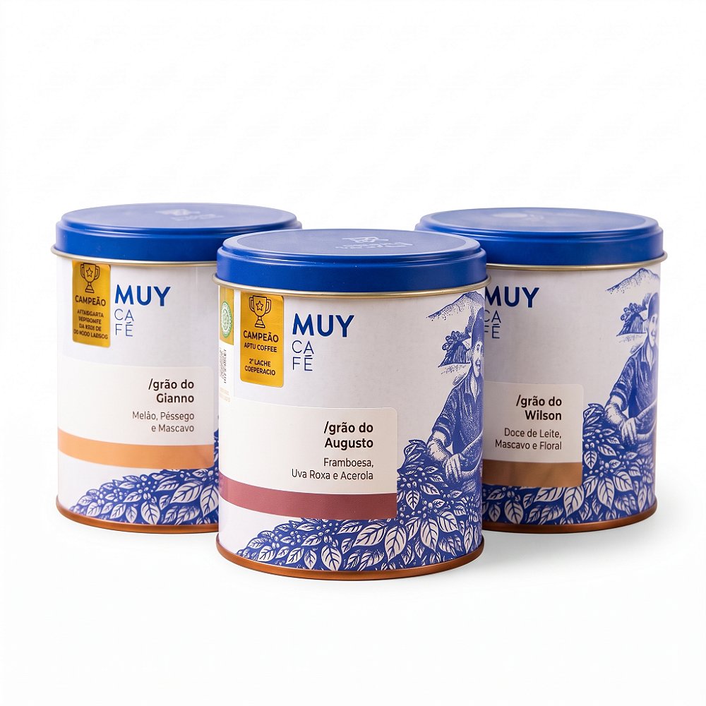 Kit Série Campeões, 3 latas de 150g — Muy Café