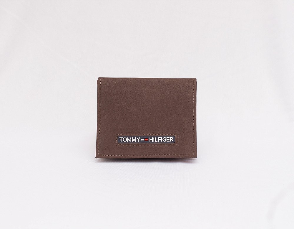 carteira couro tommy hilfiger