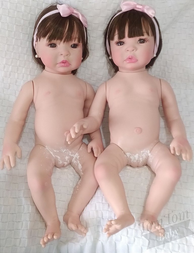 Bebês reborn gêmeas Luiza e Luluca - TomTom Baby