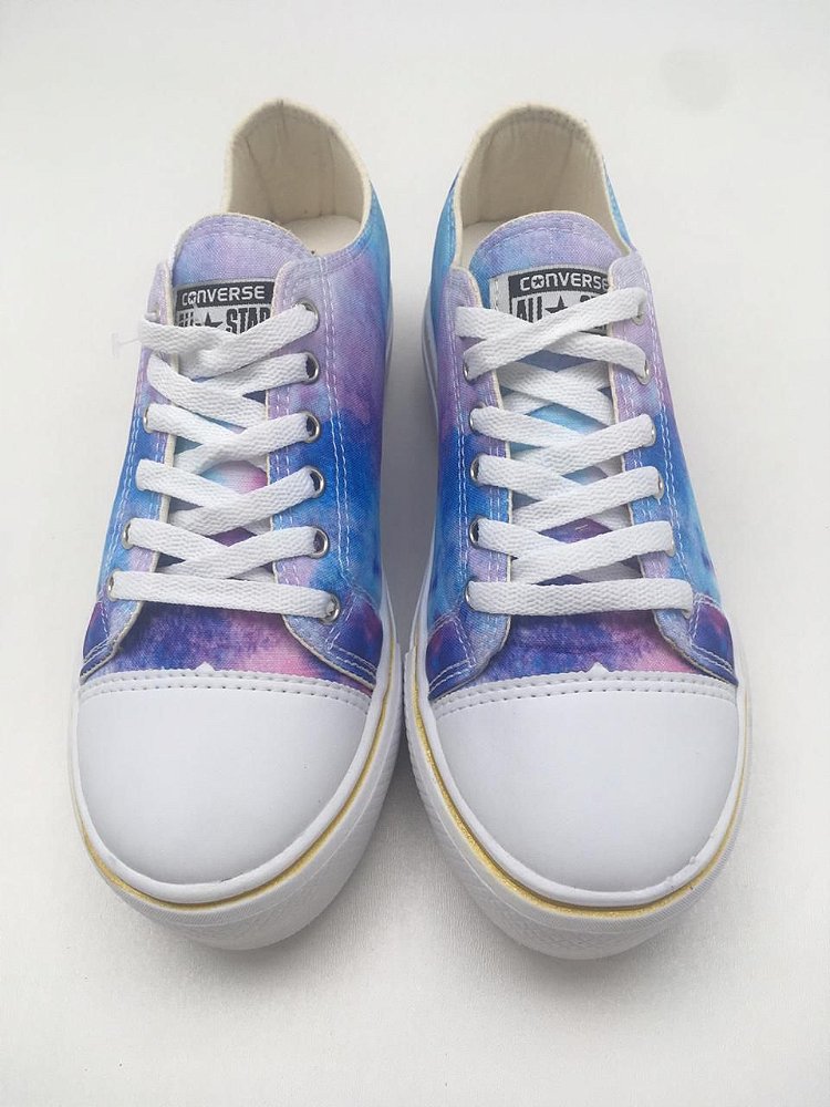 Tênis All Star Plataforma cano curto TIE DYE - Magia das Fadas