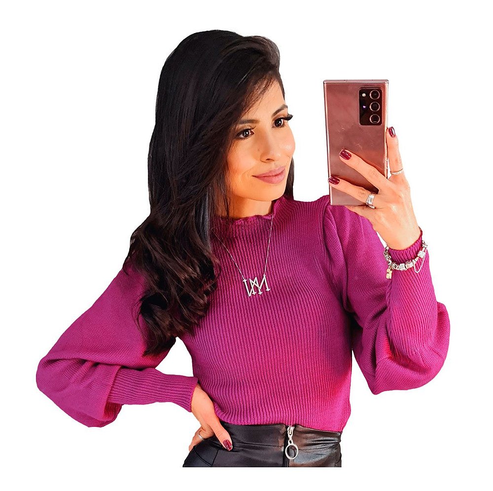 blusa de frio de manga
