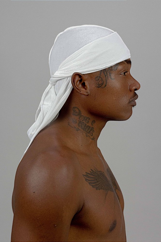 Bandana Durag Veludo Branca TUG Brasil Original Durags