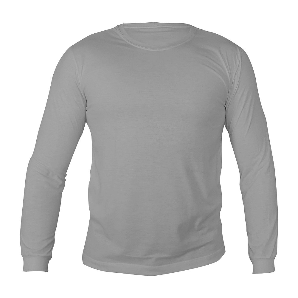 Camisa manga longa cinza Clearance