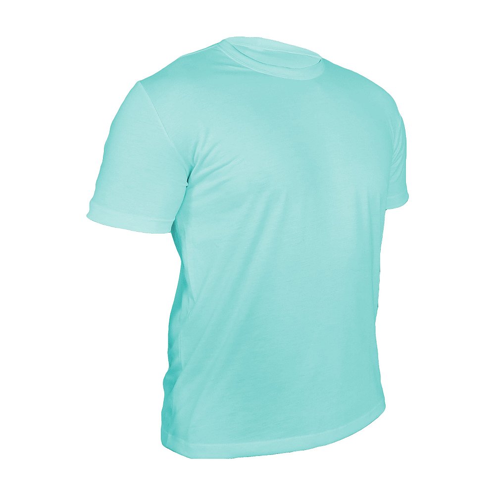 Camiseta Poliéster Anti Pilling Azul Piscina Masculina - Sansar Camisetas -  Comprar Camisetas Direto da Fábrica