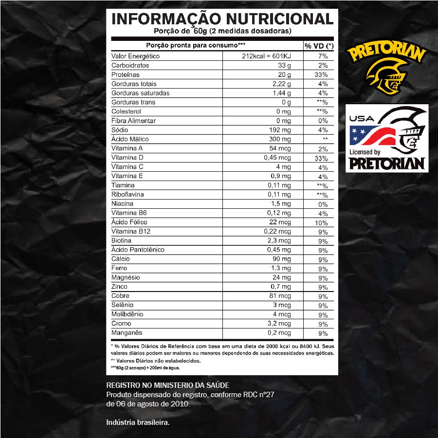 WHEY ULTRA PROTEIN PRETORIAN WPC + WPI 900GR PRETORIAN