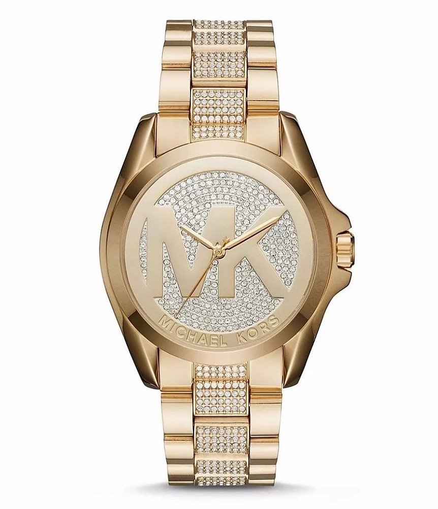 Relógio Feminino Michael Kors MK6487 Dourado com Pedras - Mimports -  Produtos e perfumes importados exclusivos para você