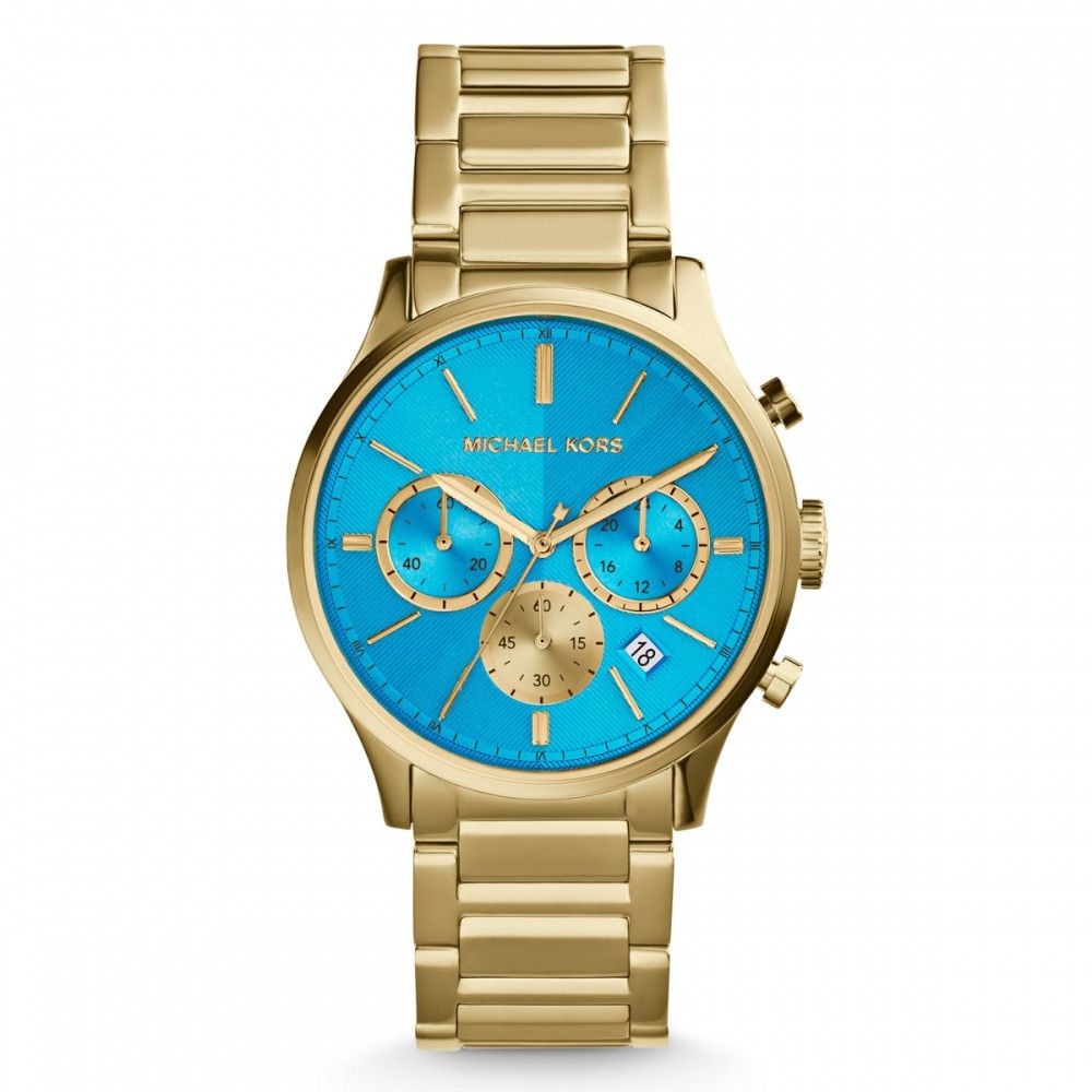 Relógio Feminino Michael Kors MK5910 Gold & Blue | Mimports - Mimports