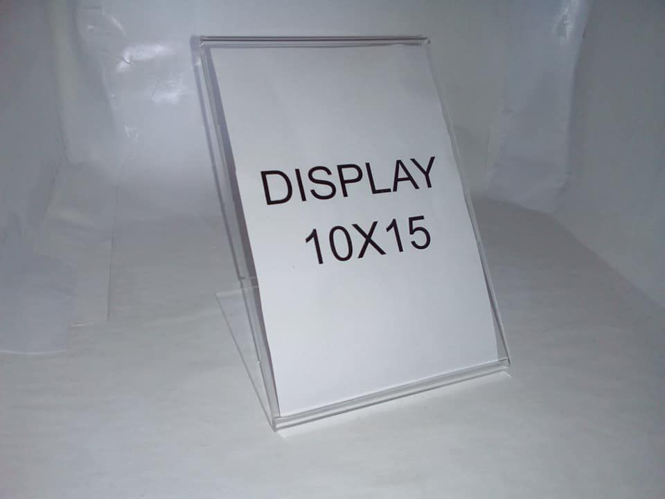 Display de Acrílico, Display de mesa, Display 10x15, porta folder de A -  Real Acrílicos