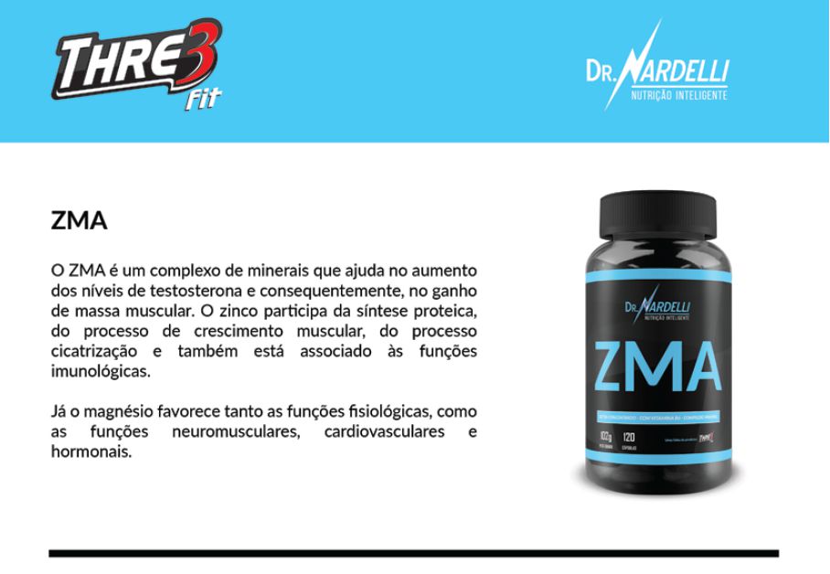 ZMA ULTRACONCENTRADO COM VITAMINA B6 E COMPLEXO MINERAL Empório Glória Produtos Naturais
