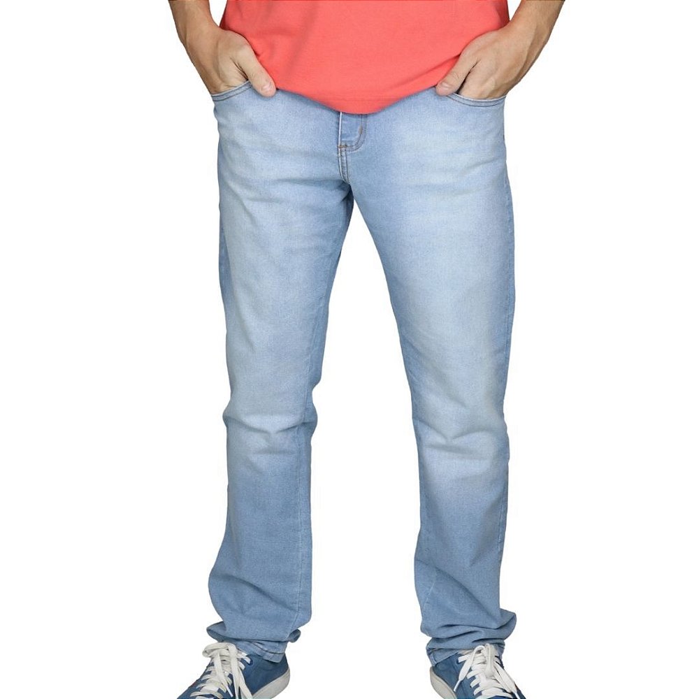 calca jeans clara masculina