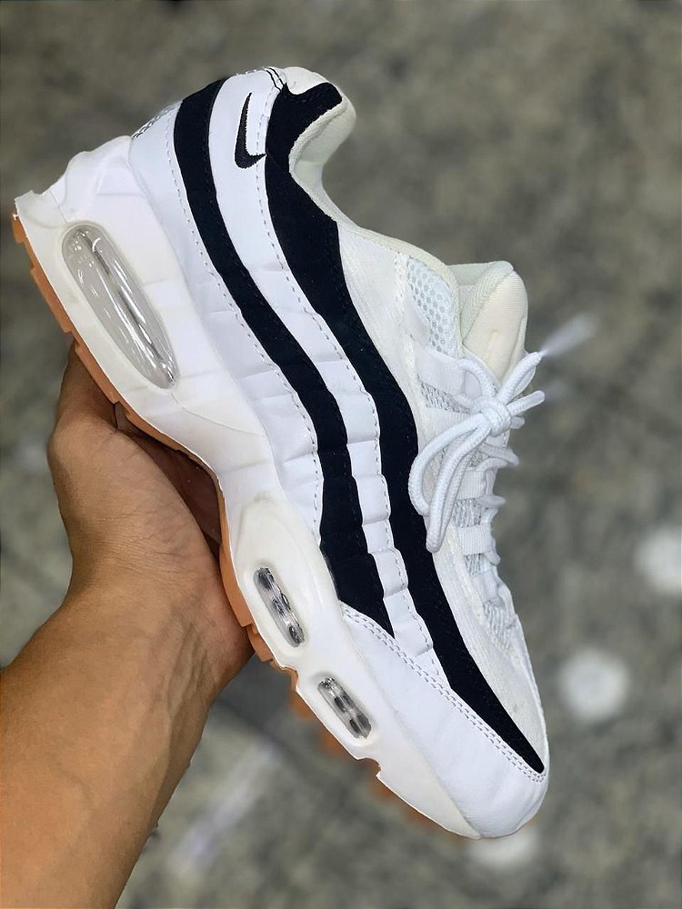 air max 95 branco e preto