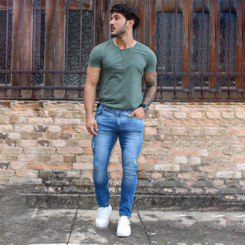 calça jeans prs super skinny azul original - PRS JEANS