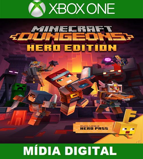 Minecraft Dungeons Edição Do Herói Xbox One Midia Digital Rios Variedades 7771