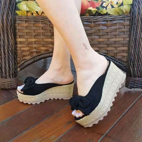 Sandália Anabela Flatform Pt - Drica Monteiro