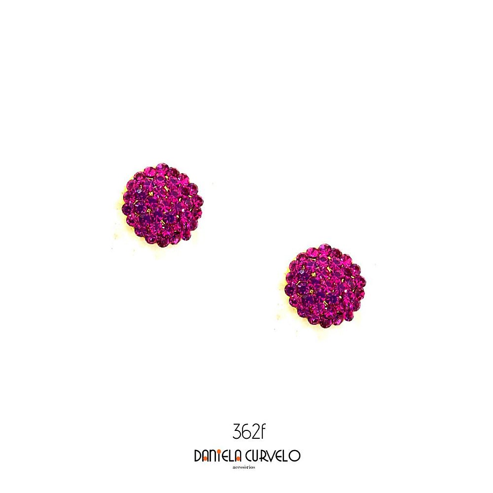 brinco pequeno redondo rosa pink - Daniela Curvelo Acessórios: Tiaras de  Luxo, Brincos e Pulseiras