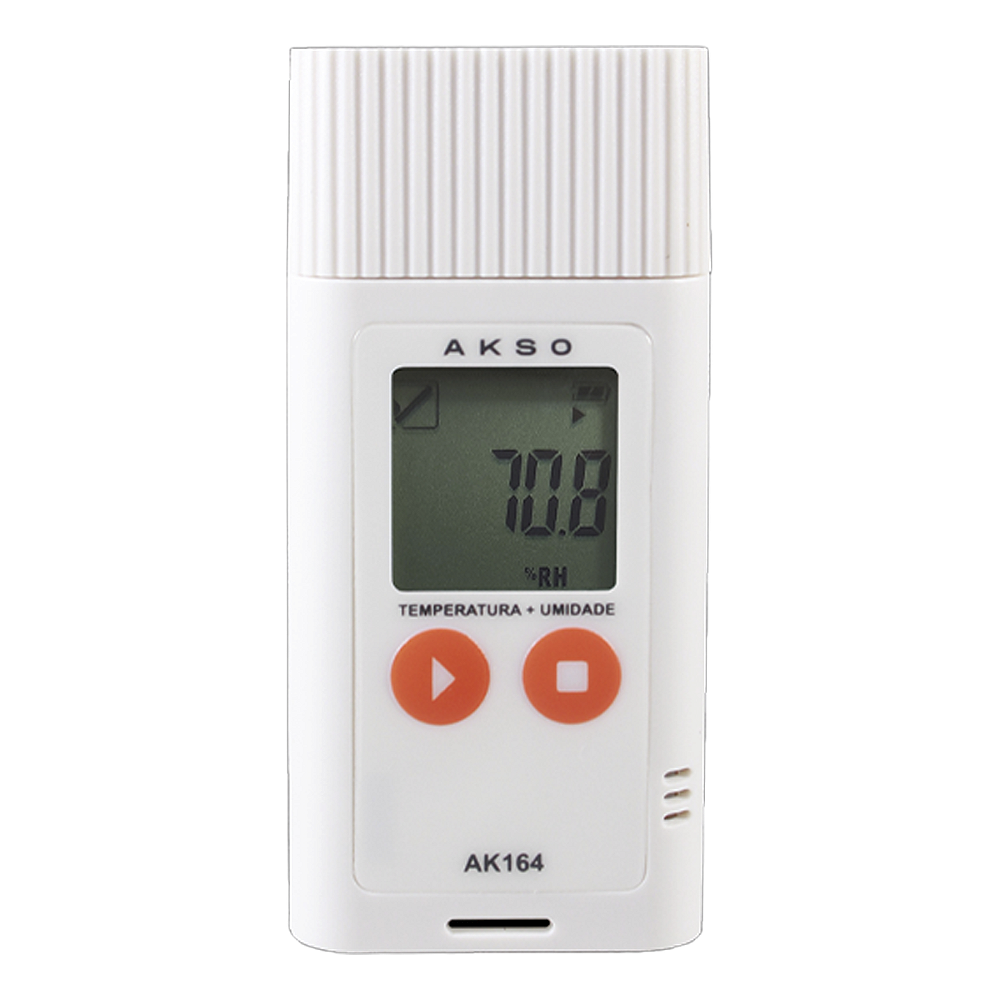 Datalogger para temperatura e umidade -30 a 70ºC e 0 a 100