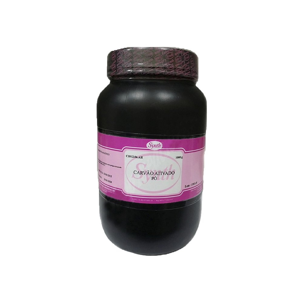 Carvão ativado pó Purissimo 1000gr Synth - Laderquimica - Linha