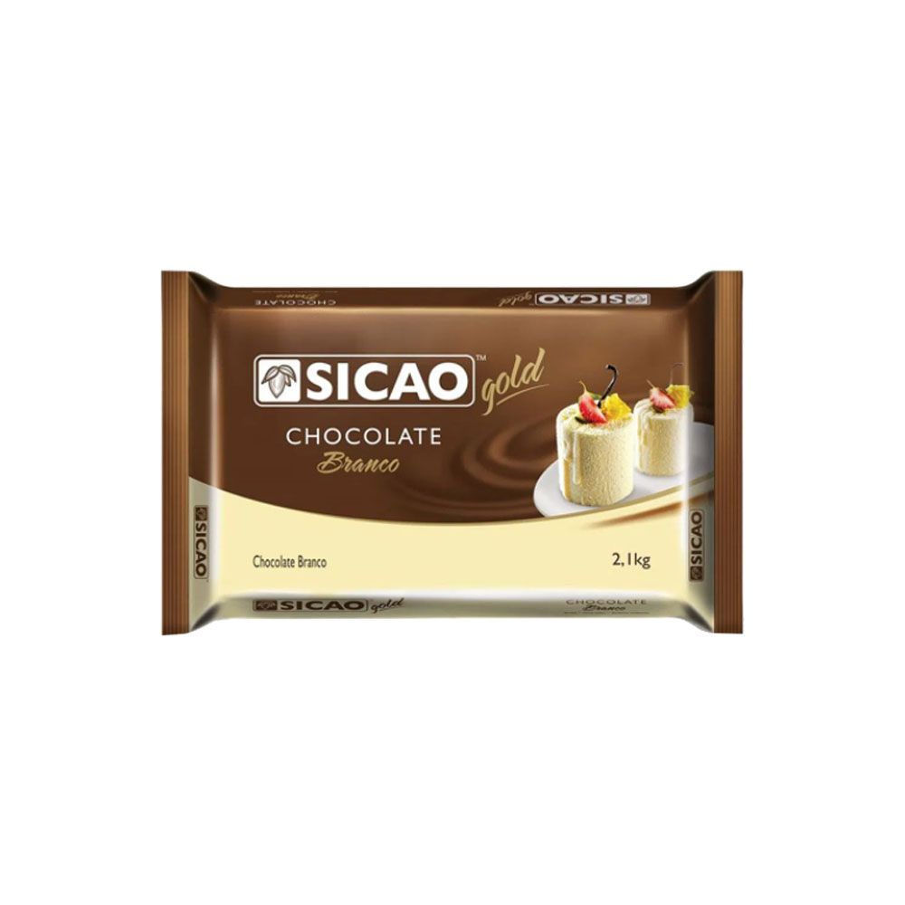 Barra de chocolate branco sic o gold 2 1kg ameripan distribuidora