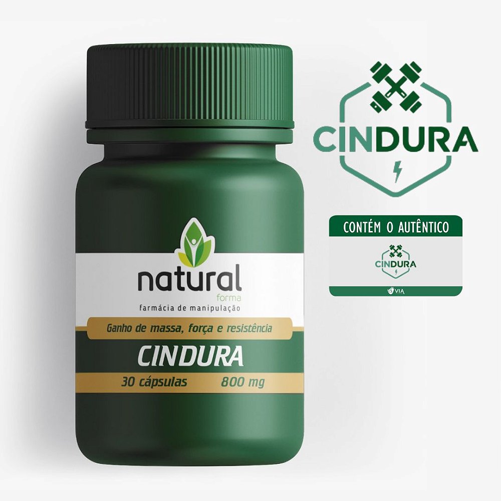 Cindura 800MG 30 Cápsulas - Natural Forma | Farmácia de Manipulação Online