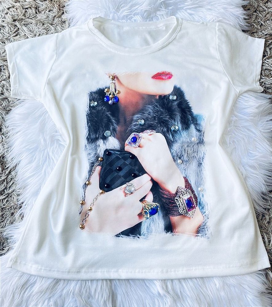 T shirts luxo atacado Outlet