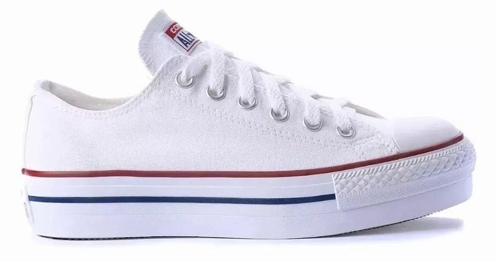 all star branco com plataforma