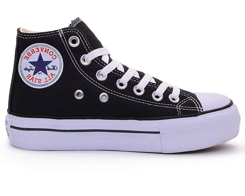 all star plataforma todo preto